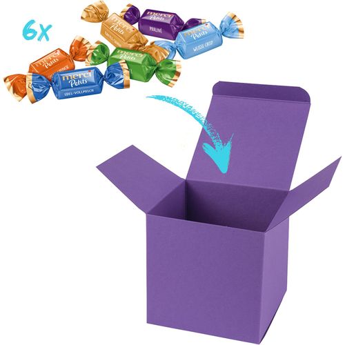 Color Merci Mini-Box (Art.-Nr. CA212576) - 1 ColorBox Lila, gefüllt mit 6 Merci-Ch...