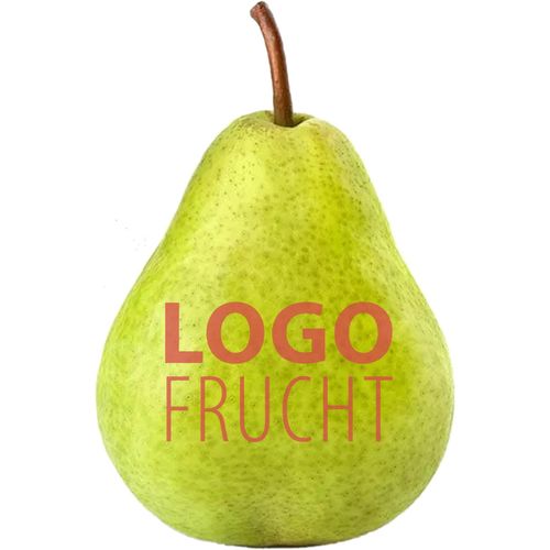 LogoFrucht Birne (Art.-Nr. CA220696) - 1 Qualitäts-Birne, inkl. LOGOFrucht-Dru...