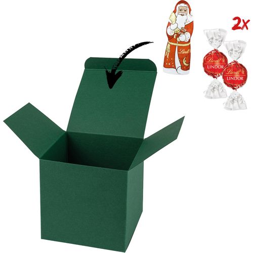 Color Box Lindt X-Mas (Art.-Nr. CA234603) - 1 ColorBox Dunkelgrün gefüllt mit...