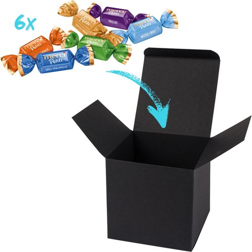 Color Merci Mini-Box (Art.-Nr. CA254645) - 1 ColorBox Schwarz, gefüllt mit 6 Merci...