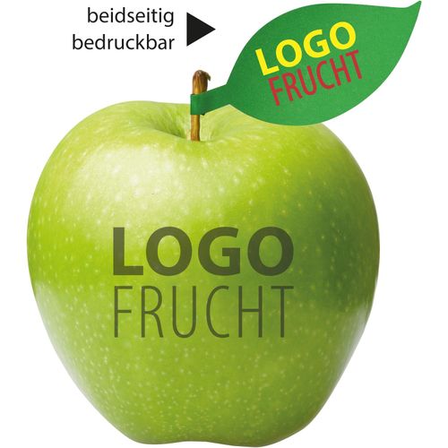 LogoFrucht Apfel grün (Art.-Nr. CA283826) - 1 Qualitäts-Apfel grün inkl. LOGOFruch...