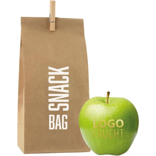 LogoFrucht Apple-Bag (Art.-Nr. CA322226) - 1 Qualitäts-Apfel Grün inkl. LOGOFruch...