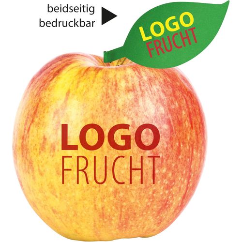 LogoFrucht Apfel rot (Art.-Nr. CA338490) - 1 Qualitäts-Apfel rot inkl. LOGOFrucht-...