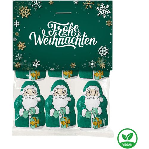 Santa Vegan im Tütchen (Art.-Nr. CA342025) - 1 Beutel mit 6 veganen Mini-Weihnachtsm...