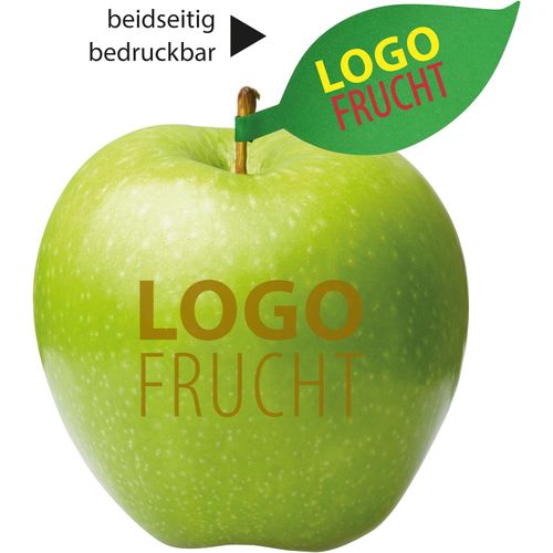 LogoFrucht Apfel grün (Art.-Nr. CA439981) - 1 Qualitäts-Apfel grün inkl. LOGOFruch...