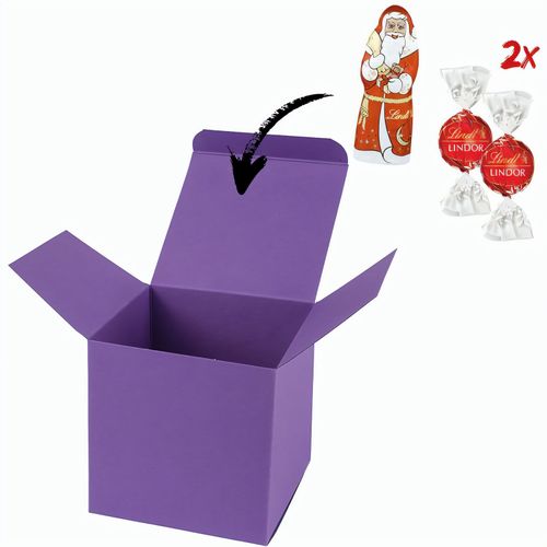 Color Box Lindt X-Mas (Art.-Nr. CA466363) - 1 ColorBox Lila gefüllt mit 1 Lind...