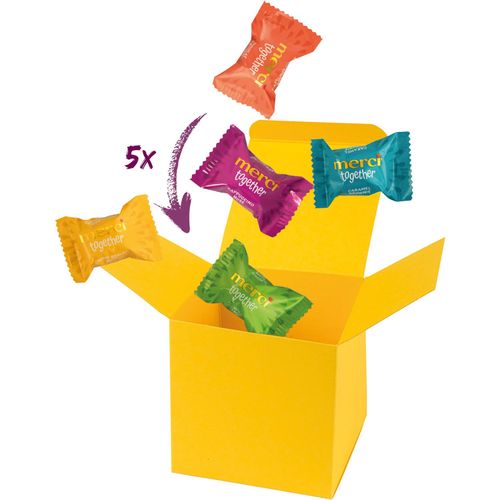 Color Box Merci together (Art.-Nr. CA576494) - 1 ColorBox Gelb, gefüllt mit 5 Merc...