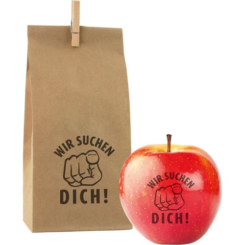 Recruiting Snack Bag (Art.-Nr. CA580748) - 1 Qualitäts-Apfel rot inkl. LOGOFrucht-...