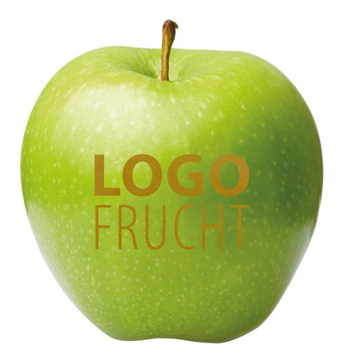 LogoFrucht Apfel grün (Art.-Nr. CA608568) - 1 Qualitäts-Apfel grün, inkl. LOGOFruc...