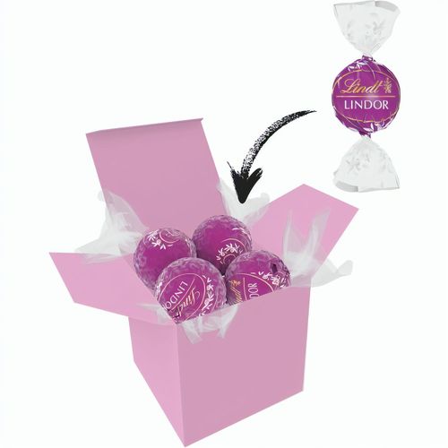 Color Lindor Box (Art.-Nr. CA697460) - 1 ColorBox Rosa gefüllt mit 4 Lind...