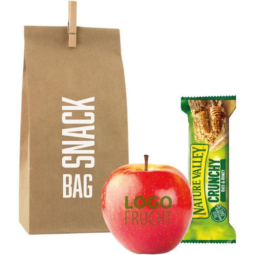 LogoFrucht Energy Bag (Art.-Nr. CA718298) - 1 Qualitäts-Apfel Rot inkl. LOGOFrucht-...