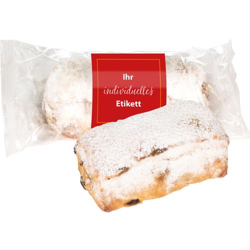 Mini Gourmet Stollen individuell (Art.-Nr. CA736941) - 1 Gourmet-Stollen 80 g inklusive individ...