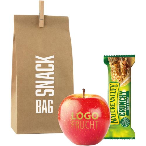 LogoFrucht Energy Bag (Art.-Nr. CA753353) - 1 Qualitäts-Apfel Rot inkl. LOGOFrucht-...