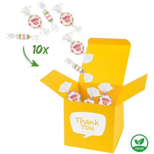 ColorBox Thank You (Art.-Nr. CA799616) - 1 ColorBox Gelb gefüllt mit 10 einzel...