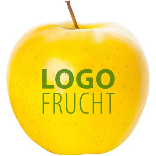 LogoFrucht Apfel gelb (Art.-Nr. CA815417) - 1 Qualitäts-Apfel gelb, inkl. LOGOFruch...