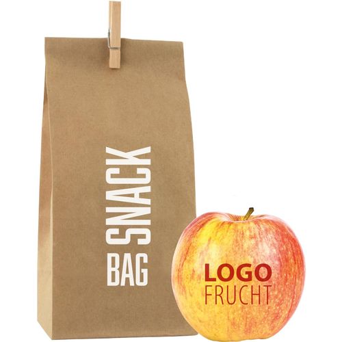 LogoFrucht Apple-Bag (Art.-Nr. CA823201) - 1 Qualitäts-Apfel Rot inkl. LOGOFrucht-...