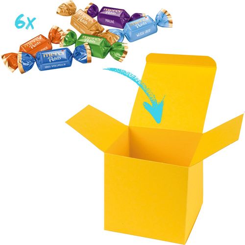 Color Merci Mini-Box (Art.-Nr. CA830248) - 1 ColorBox Gelb, gefüllt mit 6 Merci-Ch...