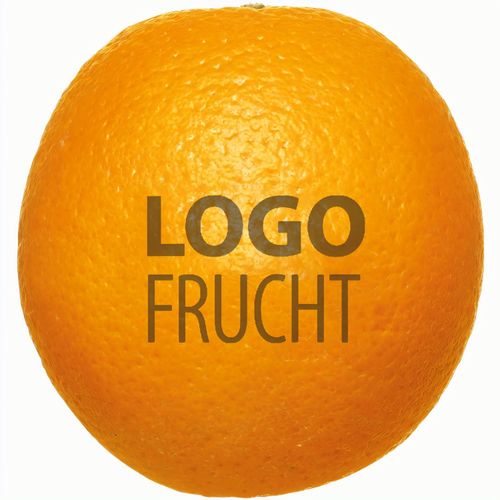 LogoFrucht Orange (Art.-Nr. CA878852) - 1 Qualitäts-Orange, inkl. LOGOFrucht-Dr...