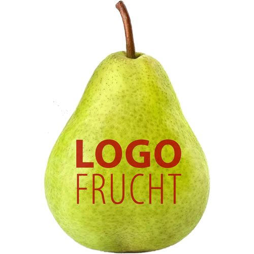 LogoFrucht Birne (Art.-Nr. CA893506) - 1 Qualitäts-Birne, inkl. LOGOFrucht-Dru...