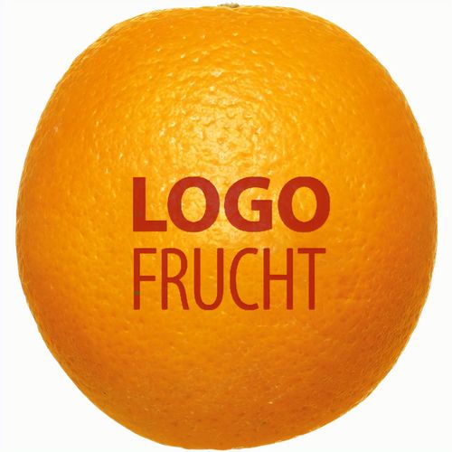 LogoFrucht Orange (Art.-Nr. CA942684) - 1 Qualitäts-Orange, inkl. LOGOFrucht-Dr...