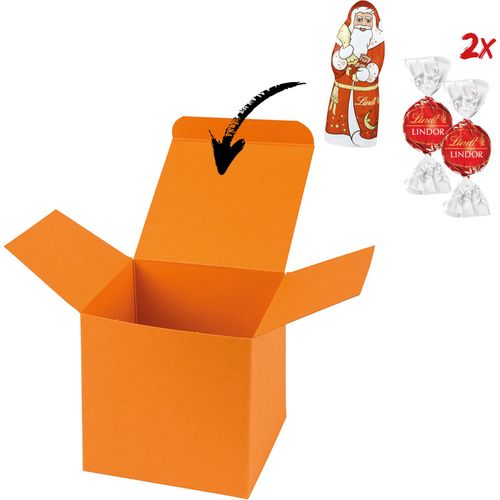 Color Box Lindt X-Mas (Art.-Nr. CA952308) - 1 ColorBox Orange gefüllt mit 1 Lind...