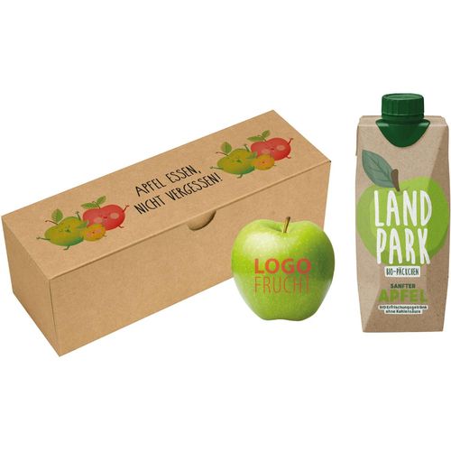 LogoFrucht Appel & Juice Box (Art.-Nr. CA991797) - 1 LOGOFrucht Apfel grün inkl. LOGOFruch...