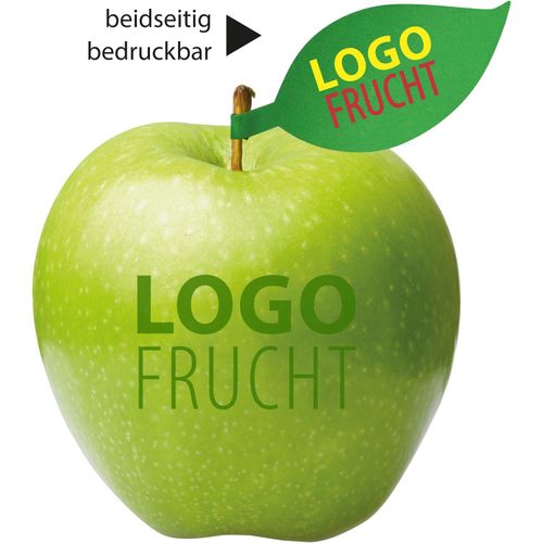 LogoFrucht Apfel grün (Art.-Nr. CA993577) - 1 Qualitäts-Apfel grün inkl. LOGOFruch...