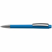 Kugelschreiber Zeno softtouch/high gloss MMn (softtouch hellblau/hellblau) (Art.-Nr. CA022876)