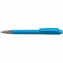 Kugelschreiber Zeno softtouch/high gloss Mn (softtouch cyan/cyan) (Art.-Nr. CA104798)
