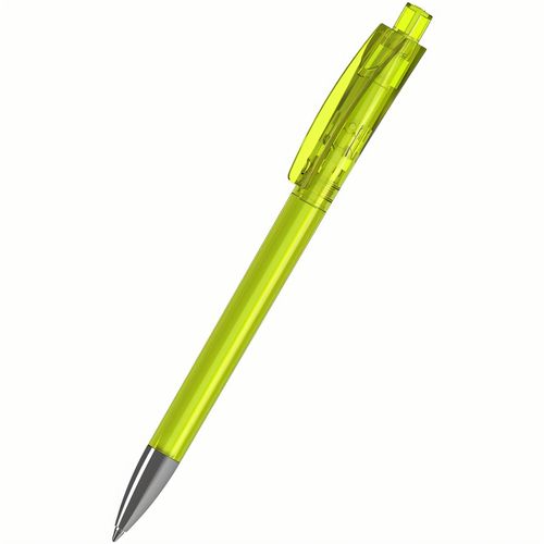 Kugelschreiber Qube transparent Mn (Art.-Nr. CA116687) - Der Qube transparent Mn ist ein Druckkug...