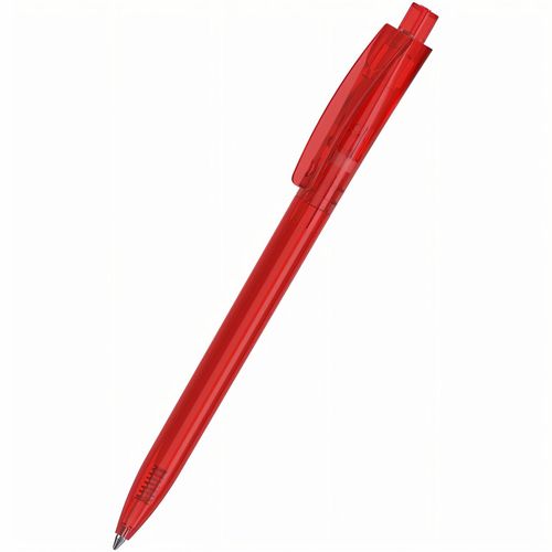 Kugelschreiber Qube transparent (Art.-Nr. CA131916) - Der Qube transparent ist ein Druckkugels...