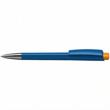 Kugelschreiber Zeno high gloss Mn (mittelblau / hellorange) (Art.-Nr. CA154841)