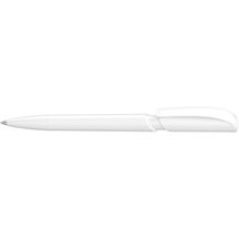 Kugelschreiber Push high gloss (weiß) (Art.-Nr. CA184949)