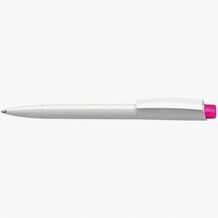 Kugelschreiber Zeno high gloss (weiß / magenta) (Art.-Nr. CA197416)