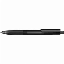 Kugelschreiber Tecto softfrost/transparent (softfrost schwarz/schwarz transparent) (Art.-Nr. CA224381)