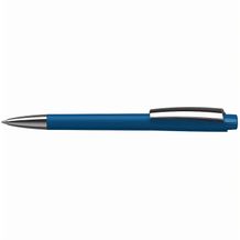 Kugelschreiber Zeno softtouch/high gloss MMn (softtouch mittelblau/mittelblau) (Art.-Nr. CA247314)