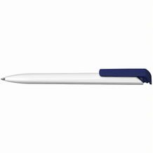 Kugelschreiber Trias high gloss (weiß / dunkelblau) (Art.-Nr. CA312272)