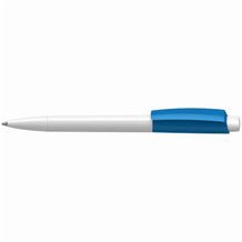 Kugelschreiber Zeno high gloss (weiss/hellblau) (Art.-Nr. CA323205)