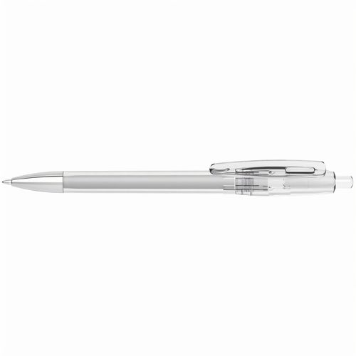 Kugelschreiber Klix transparent Mn (Art.-Nr. CA349972) - Der Klix transparent Mn ist ein Druckkug...