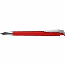 Kugelschreiber Jona structure/transparent MMn (rot transparent) (Art.-Nr. CA432367)