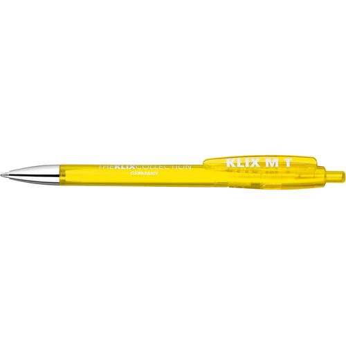 Kugelschreiber Klix transparent Mn (Art.-Nr. CA433361) - Der Klix transparent Mn ist ein Druckkug...
