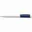 Kugelschreiber Zeno high gloss (weiß / dunkelblau) (Art.-Nr. CA453182)