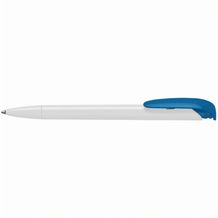 Kugelschreiber Jona high gloss (weiss/hellblau) (Art.-Nr. CA464285)