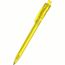 Kugelschreiber Qube transparent (gelb transparent) (Art.-Nr. CA513963)