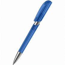 Kugelschreiber Push transparent Mn (blau transparent) (Art.-Nr. CA682480)