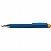Kugelschreiber Zeno softtouch/high gloss Mn (softtouch mittelblau/hellorange) (Art.-Nr. CA689815)