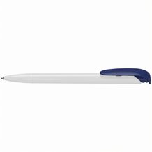 Kugelschreiber Jona high gloss (weiss/dunkelblau) (Art.-Nr. CA722775)
