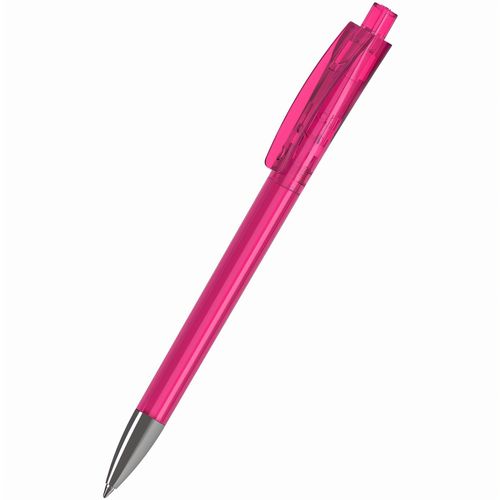 Kugelschreiber Qube transparent Mn (Art.-Nr. CA759306) - Der Qube transparent Mn ist ein Druckkug...