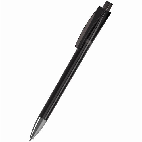 Kugelschreiber Qube transparent Mn (Art.-Nr. CA798735) - Der Qube transparent Mn ist ein Druckkug...