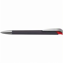 Kugelschreiber Jona softgrip/ice MMs (softgrip schwarz/rot ice) (Art.-Nr. CA844948)